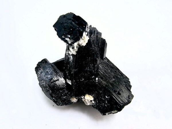 Black Tourmaline Rough with Muscovite Inclusions