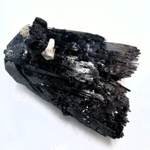 Black Tourmaline Rough M (134g) Quartz Inclusion