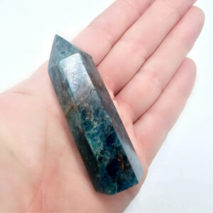 Blue Apatite crystal point