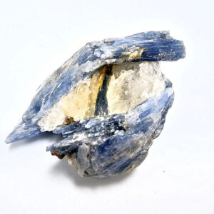 Blue kyanite cluster with quartz