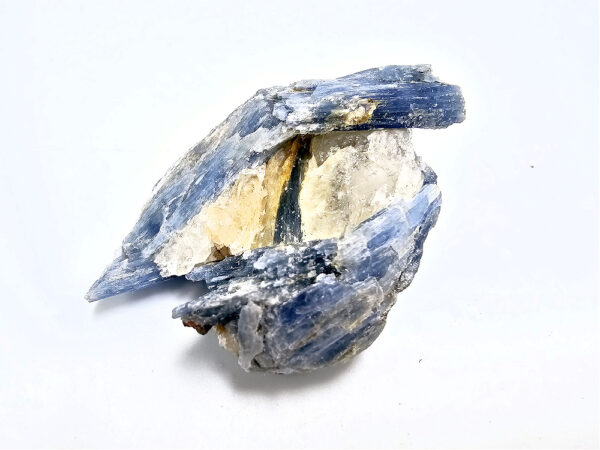 Blue kyanite cluster with quartz