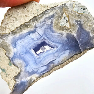 Blue Lace Agate Drusy - Semi Polished D (142g)