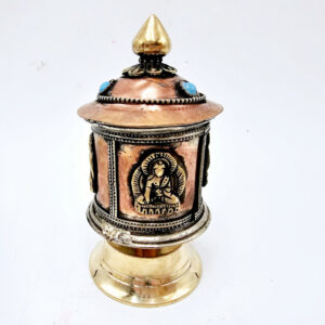 Prayer Wheel Standing Buddha (11cm)