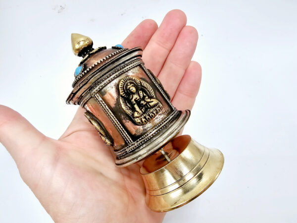 Prayer Wheel Standing Buddha (11cm) - Image 2
