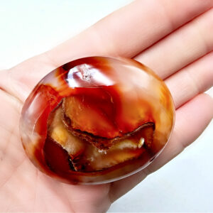 Carnelian Palm Stone B (102g)