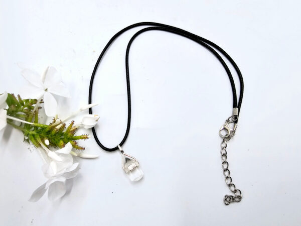 Clear Quartz Mini Necklace B (925 Silver)