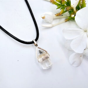 Clear Quartz Mini Necklace B (925 Silver)