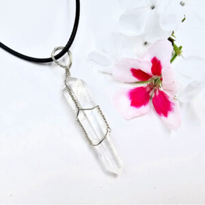 Clear Quartz Point Necklace (Wire Wrapped)