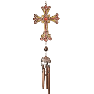 Cross Wind Chime Rose Gold (72cm)