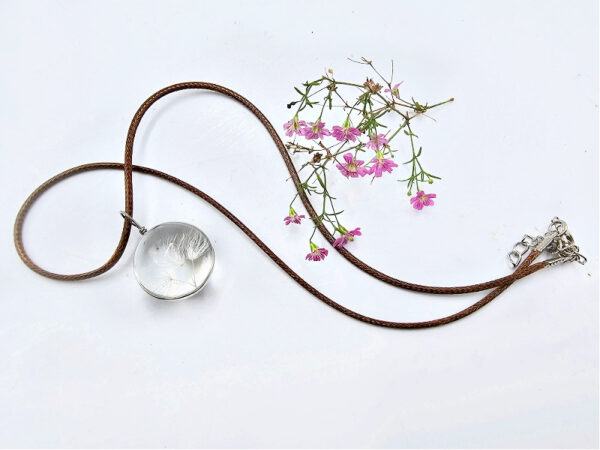 Dandelion Wish Necklace (2cm Sphere) - Image 2