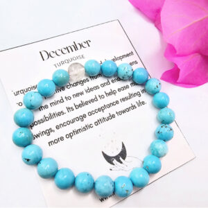December Birthstone Bangle Turquoise (8mm)