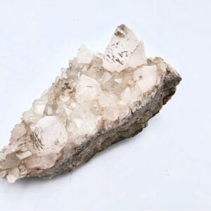 Dogtooth Calcite on Quartz Cluster D (240g)