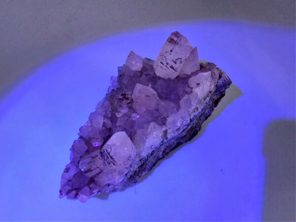 Dogtooth Calcite on Quartz Cluster D (240g) - Image 2