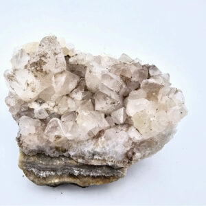Dogtooth Calcite on Quartz G (282g)