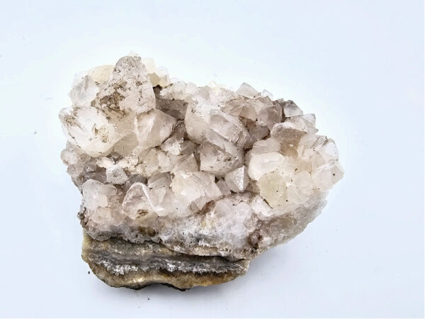Dogtooth Calcite on Quartz G (282g)