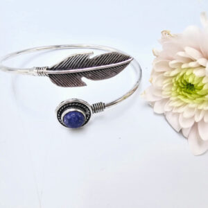 Feather Bangle Lapis Lazuli