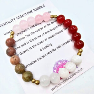 Fertility Gemstone Bangle (8mm)