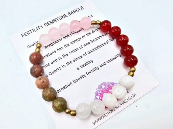 Fertility Gemstone Bangle (8mm)