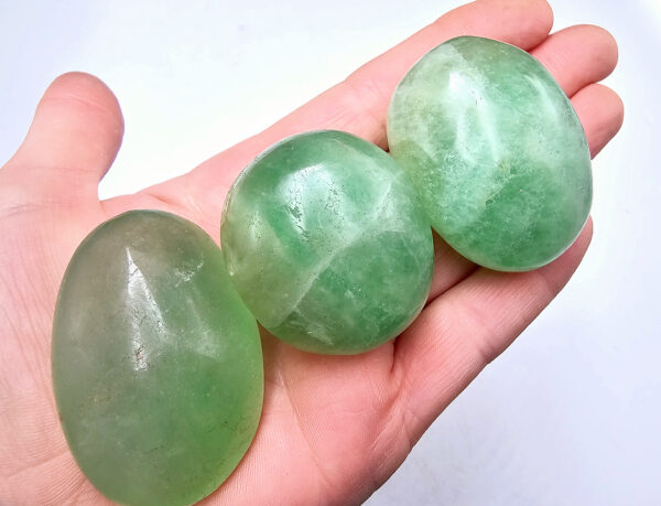 Fluorite Palm Stone Emerald Green