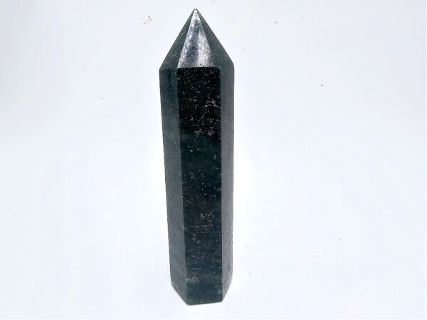 Fuchsite Polished Point C (250g) Pyrite Inclusions - Image 2
