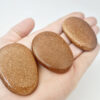 Goldstone Palm Stone Flat (5cm)