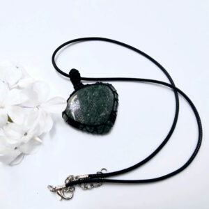 Green Fuchsite Braided Necklace