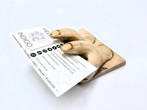 Business Card Holder - Cream Hands - Image 2