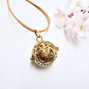 Harmony Bell OM Necklace (Brass)