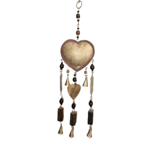 Heart Chime Bohemian Wood (55cm)