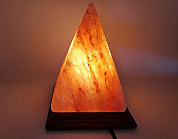 Himalayan Crystal Salt Lamp - Pyramid (3-5Kg) - Image 2
