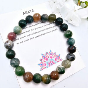 Indian Agate Bangle (8mm)