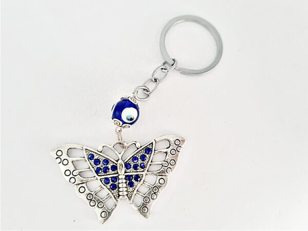 Butterfly Evil Eye Key Ring
