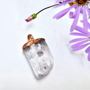Kunzite Copper Pendant
