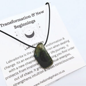 Labradorite Tumbled Necklace (Transformation)