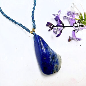 Lapis Lazuli Macrame Necklace