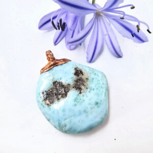 Larimar Copper Pendant