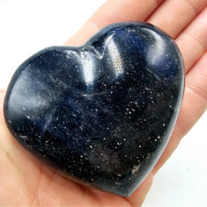Lazulite crystal heart