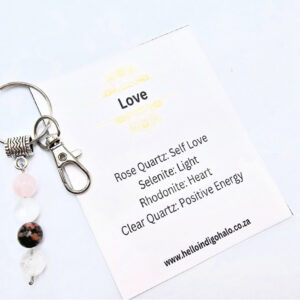 Love Gemstone Key Ring