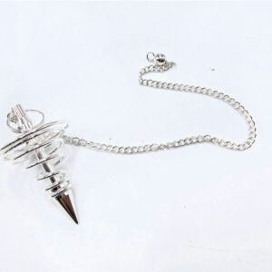 Metal Pendulum Spiral Drop (Silver)