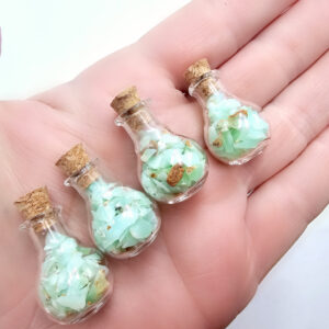 Mini Bottle Of Chrysoprase Chips