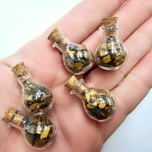 Mini Bottle Of Tigers Eye Chips