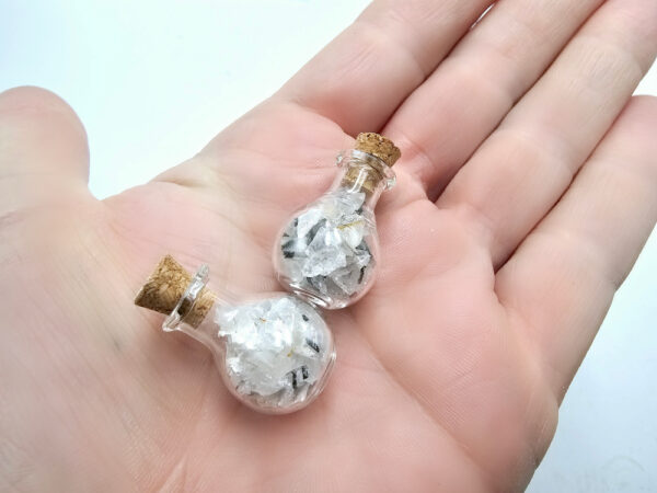 Mini Bottle Of Tourmilated Quartz Chips