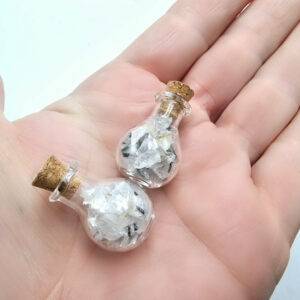 Mini Bottle Of Tourmilated Quartz Chips