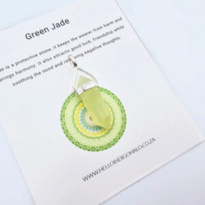 New Jade Mini Crystal Pendant (925 Silver)