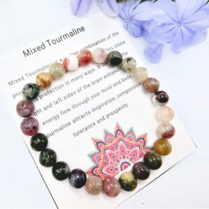 Mixed Tourmaline Bangle (8mm)