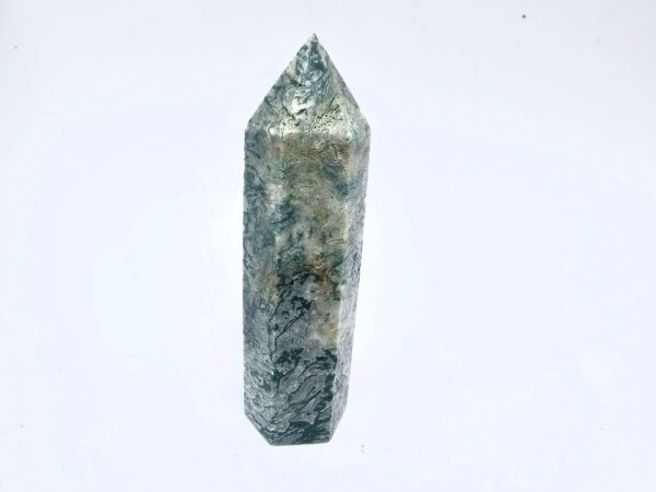 Moss Agate Polished Point A (9cm) - Image 2