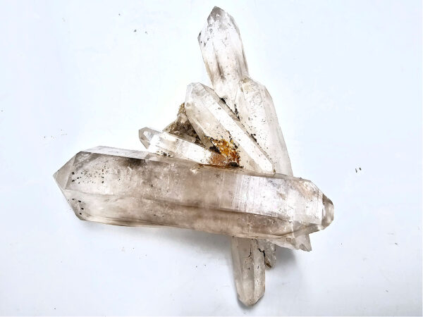 Smoky Quartz Cluster with five enhydro's