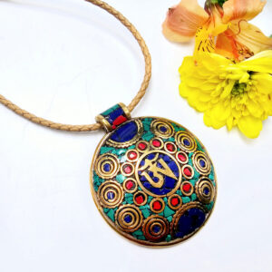 OM Necklace Round Detailed