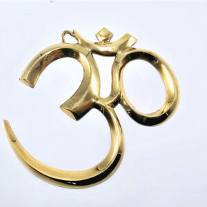 Large Brass OM Wall Hanging (22Cm)