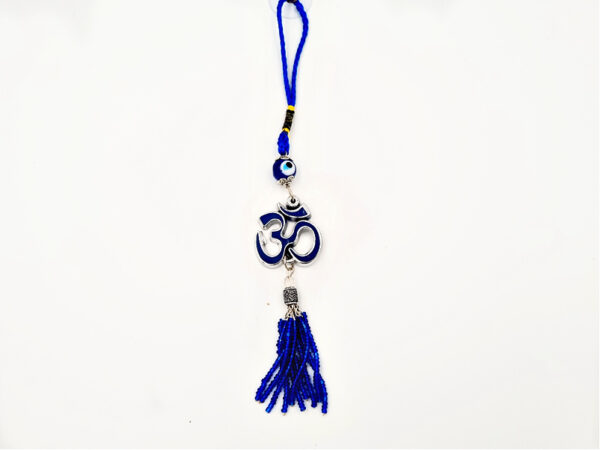 OM with Evil Eye Talisman With Bead Tassel